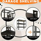 72"/60"H Garage Shelving Storage Shelves 5-Tier, 2000LBS Capacity Heavy Duty Adjustable Storage Shelve for Closet, Pantry & Garage Organization, Easy Assembly