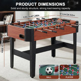 47 Inch Foosball Table with Counterbalanced & Uniformed Men for Adults