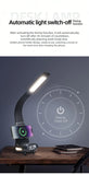 Eye-Care Reading Desk Lamp w/ Soft Night Light 15W Wireless Fast Charging