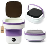 Mini Portable Foldable Washer - 16L Portable Washing Machine Spin dryer Small Folding Washing Machine