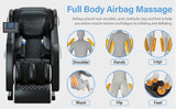 4d zero gravity Automatic Heating Massage Chair Bluetooth Music w/ Airbag