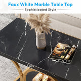 Tribesigns Rectangle Coffee Table, 47.24-inch Modern Coffee Tables for Living Room