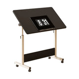 Small Standing Rable Adjustable Height Mobile Stand Up Desk With Wheels