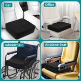 Height Adjustable Chair Cushions, 6 Inch Thick Office Chair Booster Seat Cushion