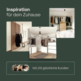 220 lbs Capacity Free Standing Clothes Rack with Shelf and Walk In Closet