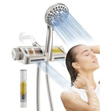 Filtered Shower Head with Handheld Combo - Dual 2-in-1 Spa System with Massage Shower and
