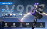 DEVOAC V90 Cordless 6 in 1 Ultra-Light Stick Vacuum, for Hard Floor Carpet