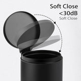 TIPGO 1.2 Gallon Small Trash Can with Lid 4.5L Mini Step Bin Stainless Steel