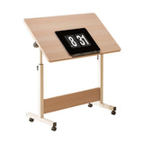 Small Standing Rable Adjustable Height Mobile Stand Up Desk With Wheels