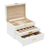 3 Tier Jewelry Box, Jewelry Storage, Pull Out Drawer for Earring Ring