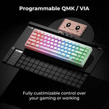 60% Mechanical Gaming Keyboard with QMK/VIA, Topographic Design