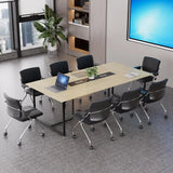 8FT Conference Table,94.4 L x 47.2 W x30.7 H Meeting Seminar Table with Grommet