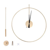 Modern Swing Wall Clock -Ultra Silent, Numberless Dial, Perfect Gift for Home