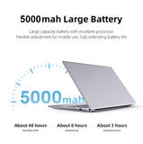 14.1" Ultra Slim Windows 11 Pro Laptop Computer intel Atom A3950 12GB RAM 1TB 2TB SSD Notebook PC 1080P HD Office