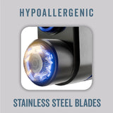 Titanium Edge Ear and Nose Trimmer Dual Rotary Blade Heads with Light Water Resistant Travel Friendly Durable