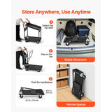 SucceBuy 700 lbs 2 Tier Foldable Heavy Push Cart Dolly Platform Hand Truck