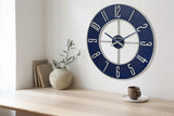 Activity priceBlue Steel Oversize Wall Clock |Model C4809, 27" Diameter