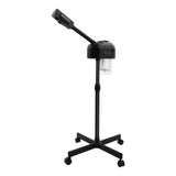 800w Facial Steamer 360° Skin Care Equipment Steamer Black Floor Standing Warm Steam