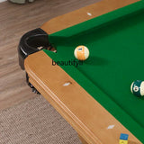 Pool Table Household 233.33cm Billiards Solid Wood Carving Antique Ball Table American Table Tennis Bar