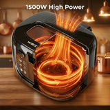 1600W Electric Deep Fryer with Adjustable Temperature Control