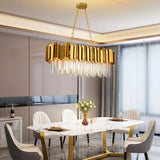 Crystal Chandeliers for Dining Room,Gold Chandeliers Modern Crystal Chandelier