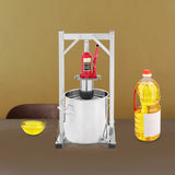 12L Hydraulic Fruit Wine Press, Manual Juice Extractor for Making Juice Wine Cheese