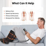 Leg Massager with Compression, Foot and Calf Massager for Swelling, Heat