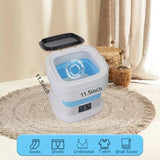 18L Portable Foldable Mini Washing Machine with 3 Modes for Clothes Underwear Small Laundry Washer