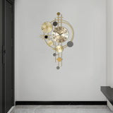 Wall Clock Modern Decorative Art Clock Silent Wall Clock Iron Wall Decoration