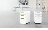 Furniture Stockpile Slim 3-Drawer Mobile File Cabinet with Lock - Under Desk