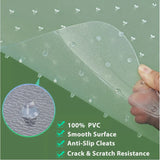 Transparent Wheelchair Cushion  Scratch Resistance Convex Nail Bottom Slippery Office Rolling Chair Mat