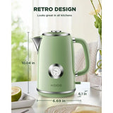 Electric Kettle 1.8L with Temperature Gauge, 1500W ast Boiling Electric Tea Kettle