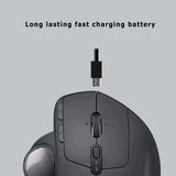 Logitech MX ERGO S Wireless Track Ball Mouse Wireless Bluetooth Charging Mouse Ergonomic Series Mouse