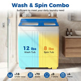 Portable Washing Machine with 12 LBS Washer and