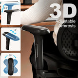 Ergonomic Office & Gaming Chair, Equipped with Footrest, 3D Adjustable Headrest