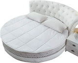 Luxury Round Breathable Microfiber Mattress,  Foldable Washable Mattress