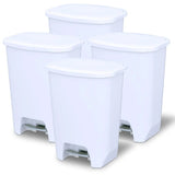 Glad 20 Gallon Trash Can - Plastic Kitchen Waste Bin with Odor Protection of Lid -Hands Free with Step