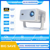 LynCast 4K L018 Projector 800ANSI Native 1080P Auto Focus & Keystone