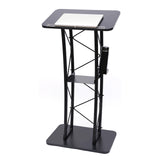 Ergonomic Curved Podium Floor-Standing Pulpit Lecture Podium