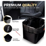 Car Trash Can Waterproof and Leakproof Car Garbage Bin with Floor Mat Clip