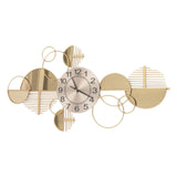 3D Creative Modern Metal Wall Clock with Silent Movement for Kitchen