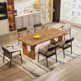 Tribesigns Modern Dining Table for 6 to 8 People, 71" Large Kitchen Dining Table with Wood