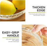 4 Pack Glass Pie Plates, Deep Pie Pans Set 7/8/9/10 Inch with Handles for Baking and serving