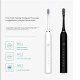 Sonic Electric Toothbrush Adult Smart Timing Tooth Brush Teeth Clean MD DC PRINT