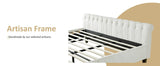 Queen Size Platform Bed Frame with Scroll Wingback Headboard/Footboard