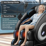 Zero Gravity Full Body Massage Chair with 8 Rollers Air Compression