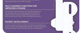Bidet Attachment for Toilet, Non-Electric Bidet Ultra-Slim Dual Nozzle (Feminine/Rear Wash),