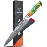 SANMUZUO 8 Inch Damascus Steel Carving Knife -  YAO Series - Razor-Sharp Meat Cutting Knife