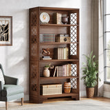 Tribesigns 6-Tier Bookcase, 71 Inches Industrial Bookshelves and Bookcases