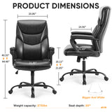 JHK Ergonomic PU Leather Padded Armrest Living Room Rocking Gaming Chair